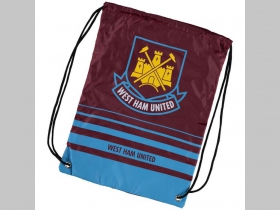West Ham United ľahké sťahovacie vrecko ( batôžtek / vak ) so šnúrkami, rozmery cca. 34 x 46 cm